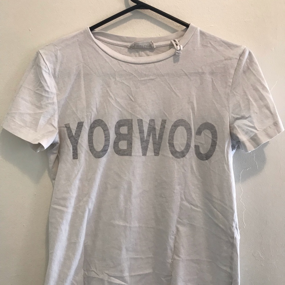helmut Lang reversible COWBOY tee